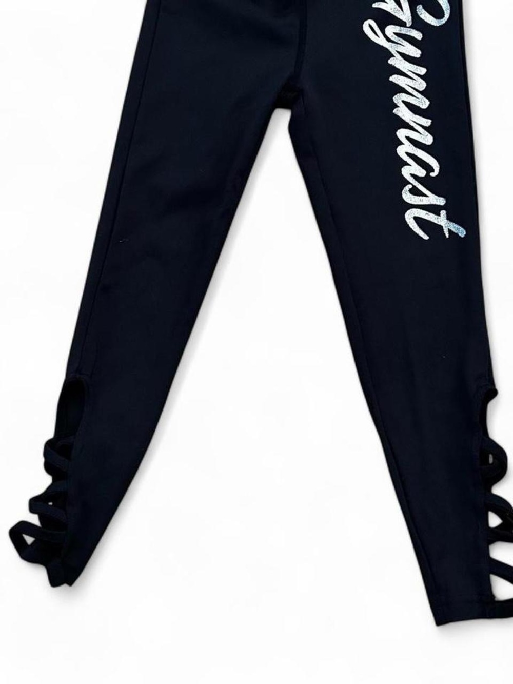 Justice Black Leggings Gymnast for girls